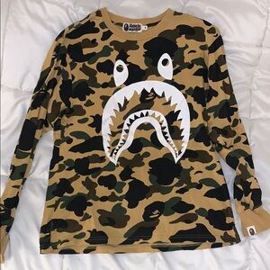 Camo Bape Graphic Long Sleeve Tee